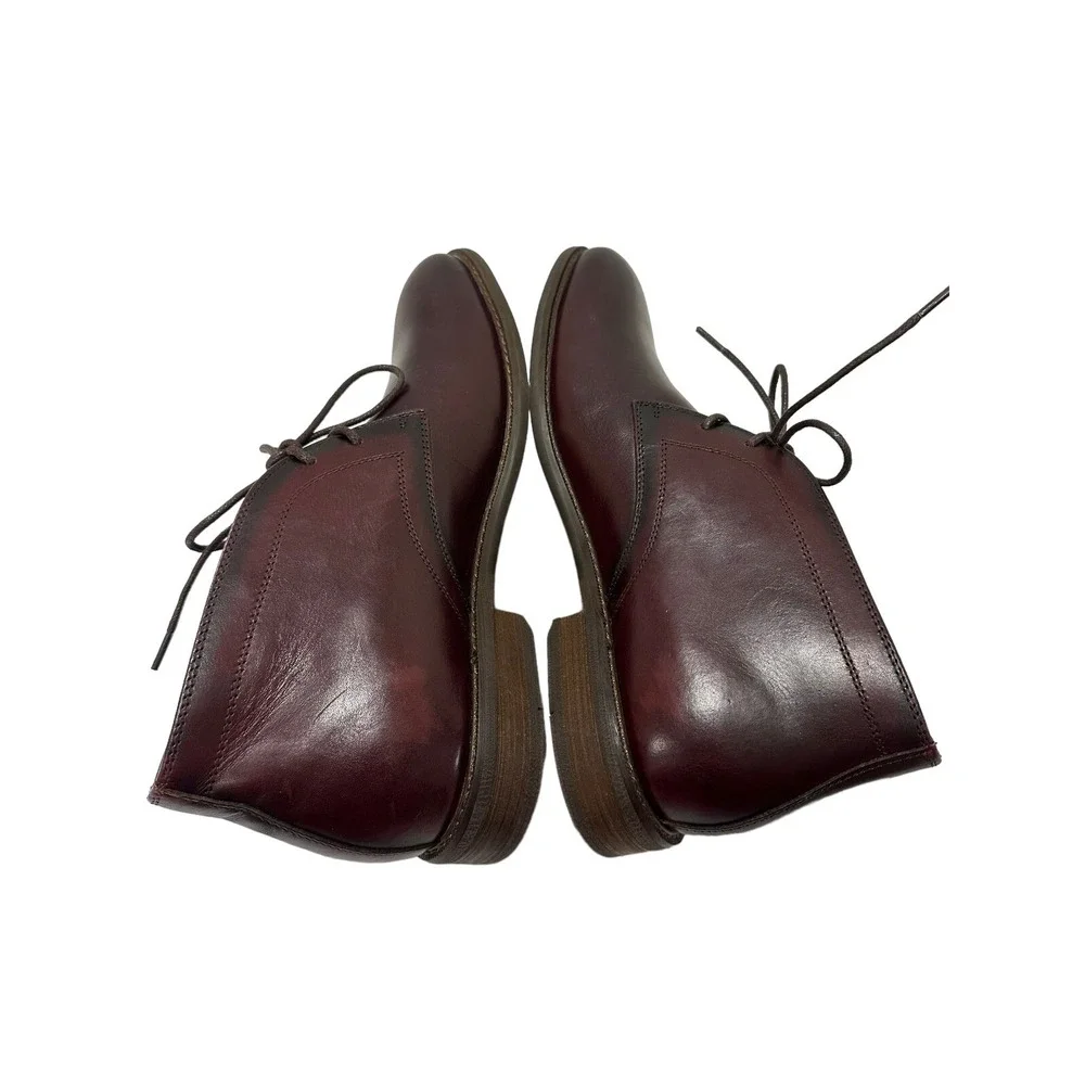 Moretti  GlenShoes Black label Size 9.5 D‎ Mens Leather Ankle Boot - Burgundy